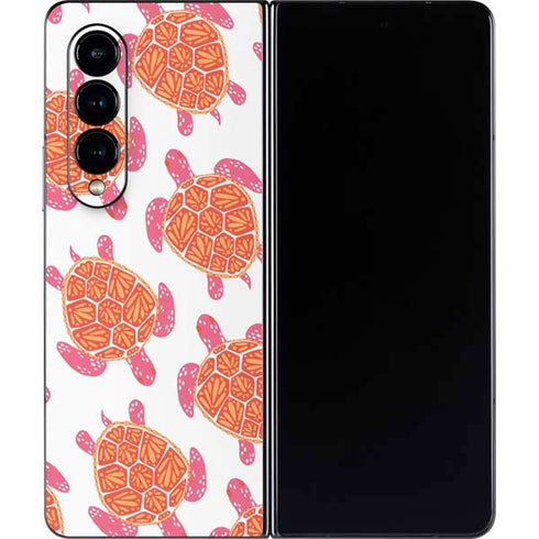 Cat Coq Sea Turtles Galaxy Z Fold4 5G Skin